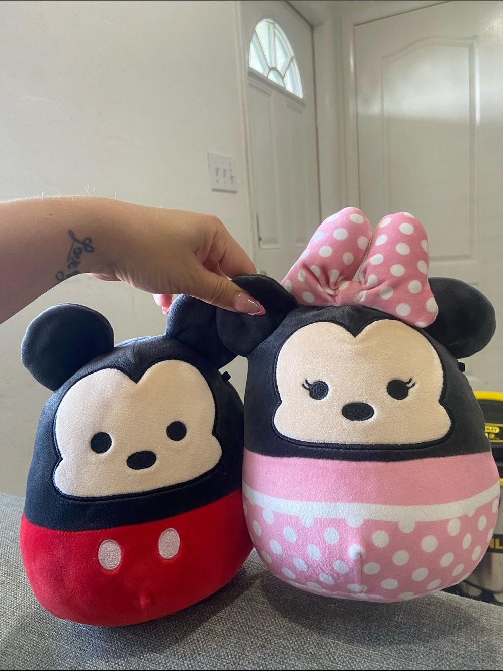 Disney Pink Minnie & Red Mickey Plush Pair Squishmallow